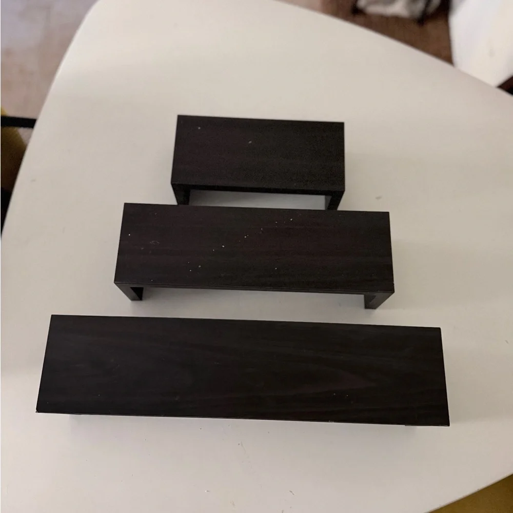 Modern Black Wall Shelf Set